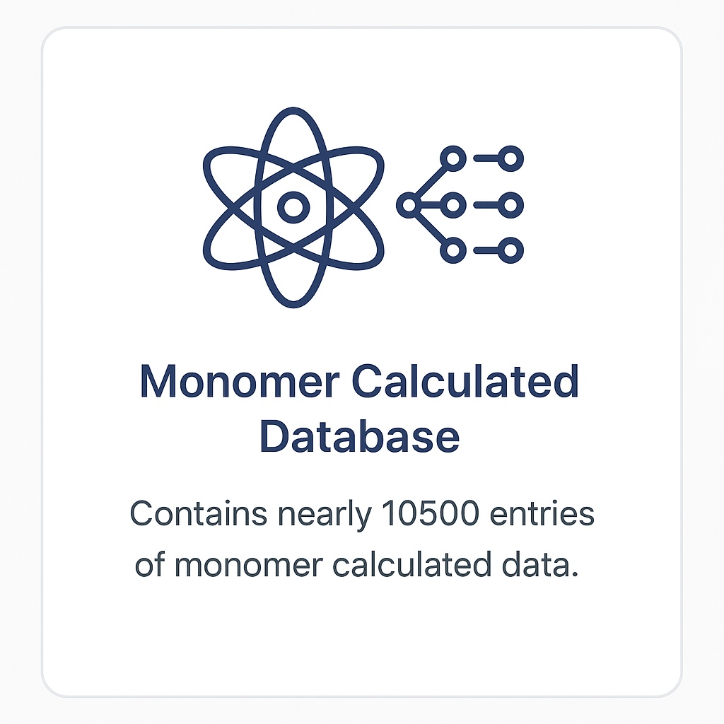 Monomer Calculated Database